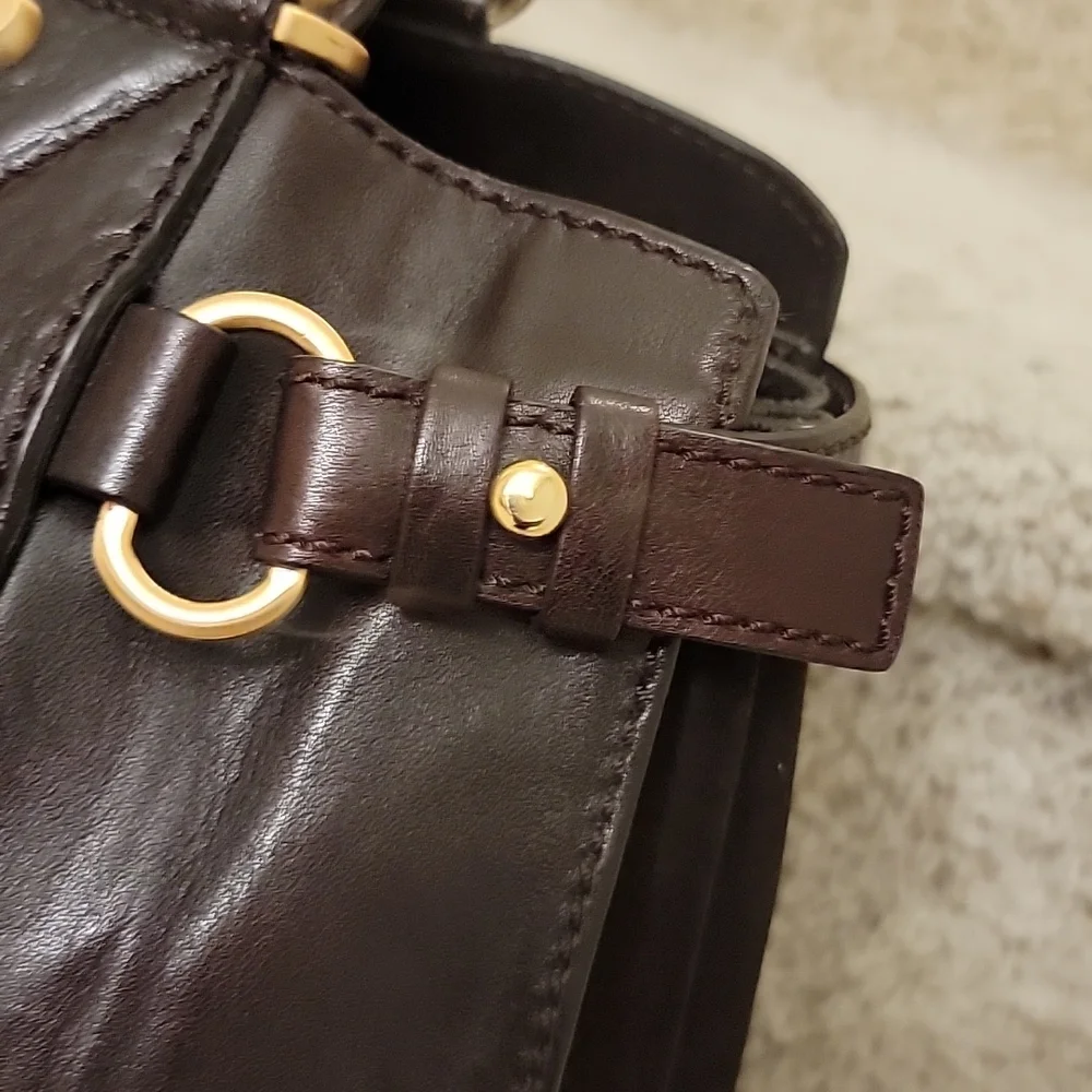 📍Rare |Vintage | Francesco Biasia | Leather & Suede East West Style Bag - Picture 6 of 16